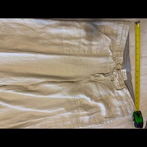 Love Tree linen pants.  Large.  Light creme.